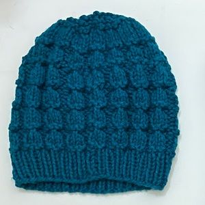 Handmade Teal Knit Hat